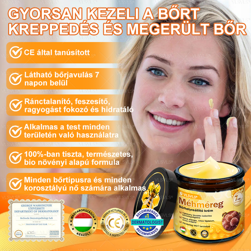 🔥Magyarországon készült és innen szállítjuk ✨ VLSVLS® Méhméreg Bőrhelyreállító Krém 🔥 UTOLSÓ NAP – 80% KEDVEZMÉNY