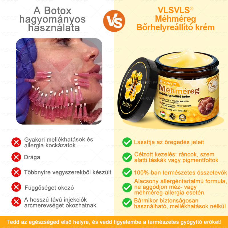 🔥Magyarországon készült és innen szállítjuk ✨ VLSVLS® Méhméreg Bőrhelyreállító Krém 🔥 UTOLSÓ NAP – 80% KEDVEZMÉNY